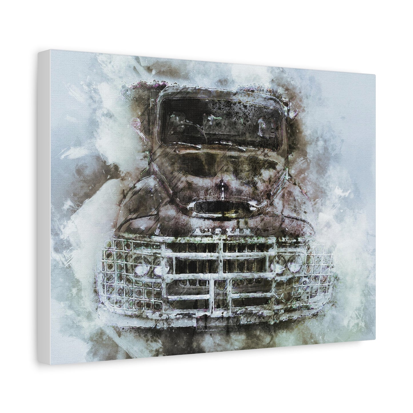 Austin Truck Matte Canvas, Stretched, 1.25"