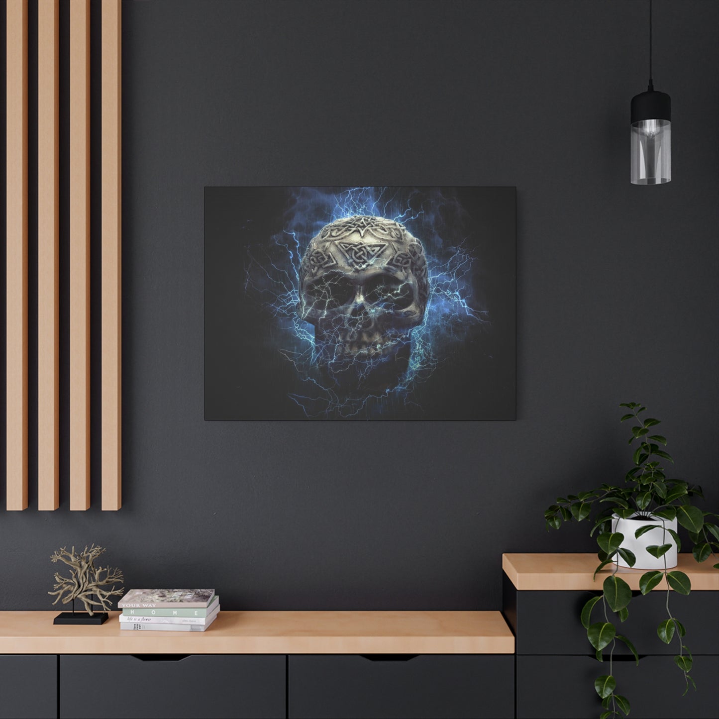 Skull Matte Canvas, Stretched, 1.25"