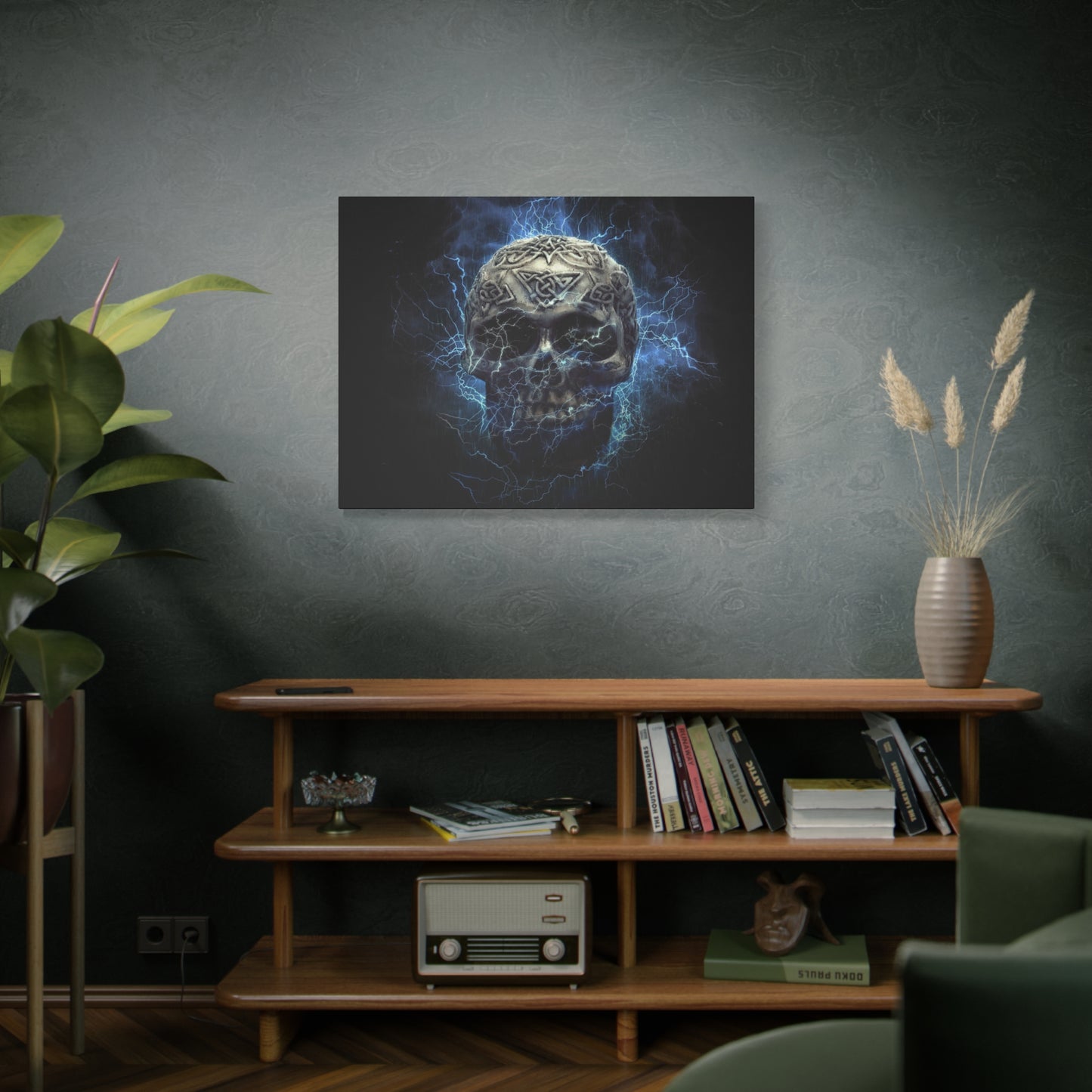 Skull Matte Canvas, Stretched, 1.25"