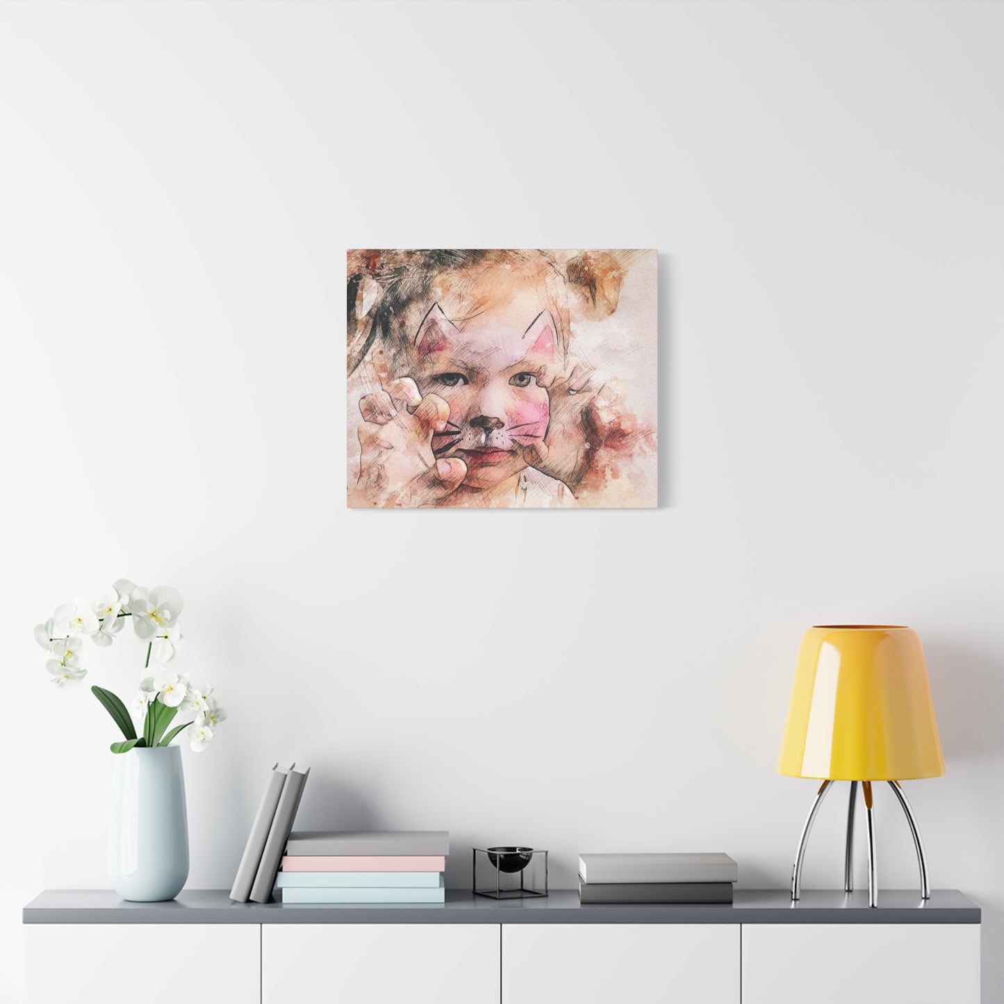 Baby Girl Cat Matte Canvas, Stretched, 1.25"