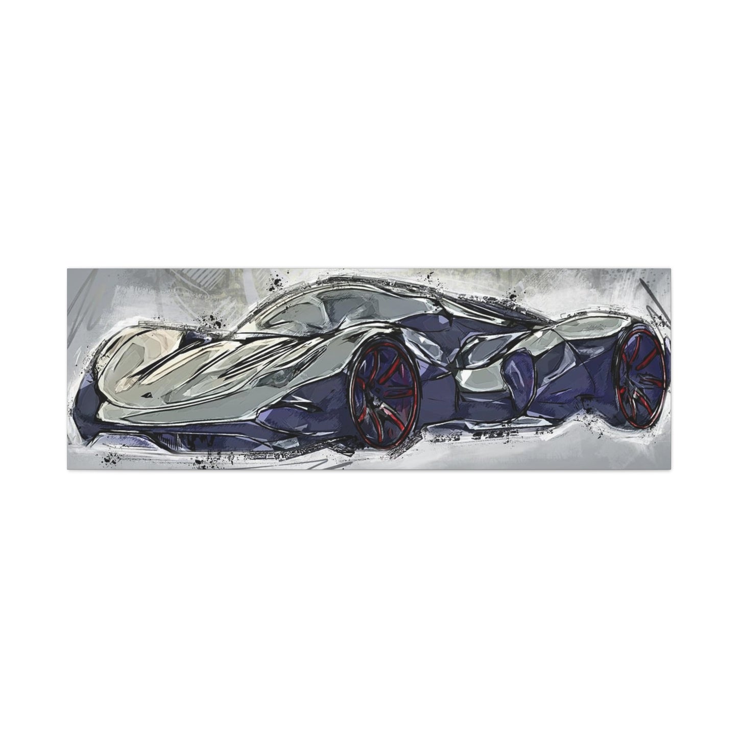 Car Matte Canvas, Stretched, 1.25"