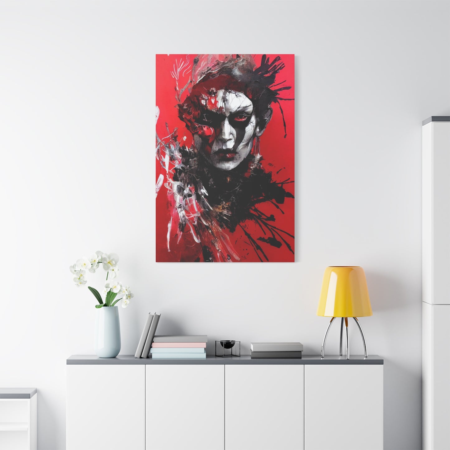 Shaman Red AI Gen Matte Canvas, Stretched, 1.25"