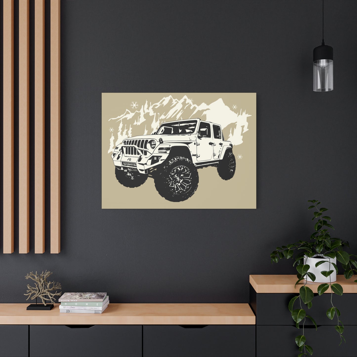 Jeep Matte Canvas, Stretched, 1.25"