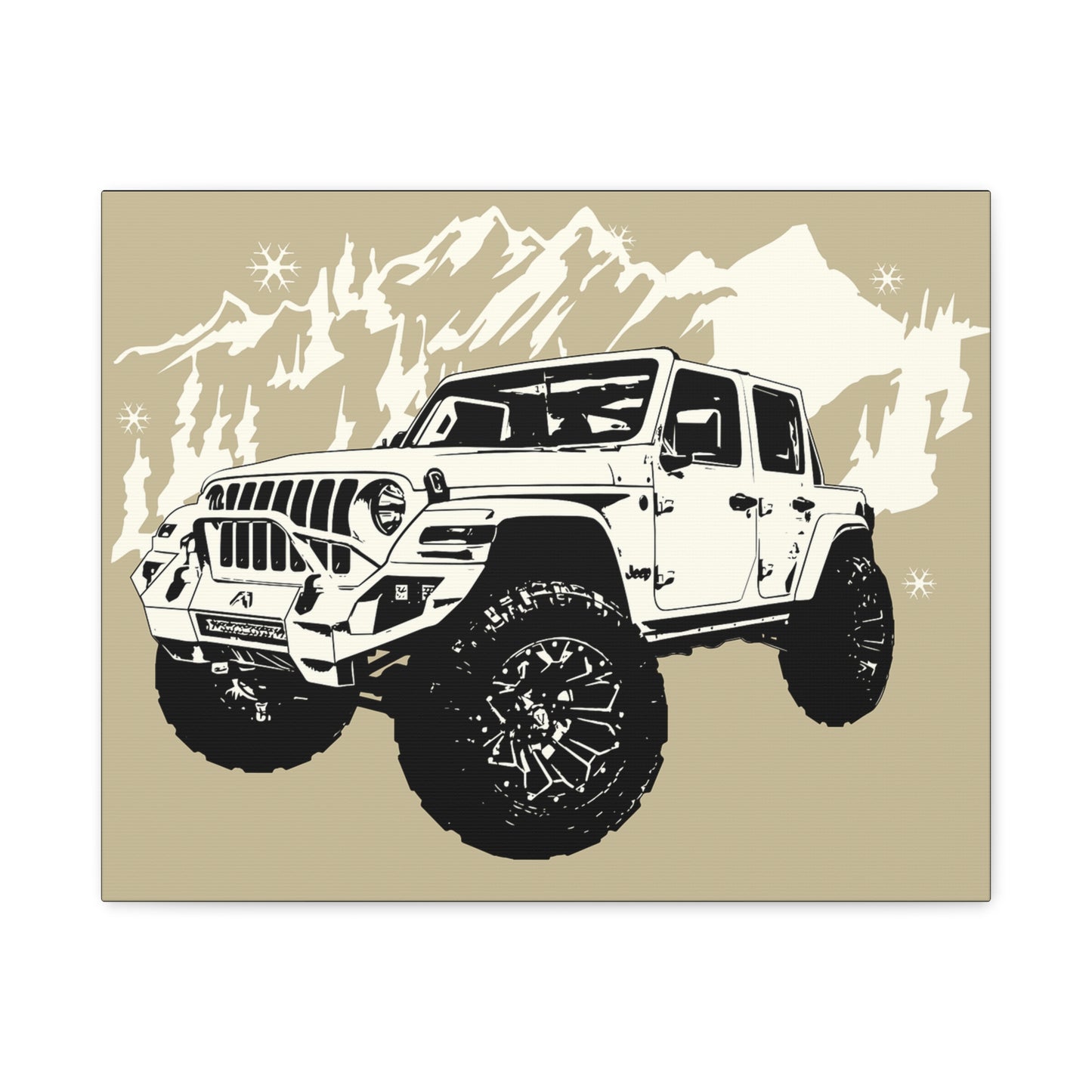 Jeep Matte Canvas, Stretched, 1.25"